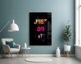 Just Do It Glass Wall Art