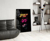 Just Do It Glass Wall Art