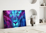 Lion Glass Wall Art