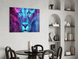 Lion Glass Wall Art