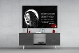 Words of Bob Marley Glass Wall Art