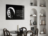 Words of Bob Marley Glass Wall Art