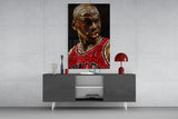 Michael Jordan Glass Wall Art