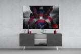 Captain America Glass Wall Art