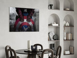 Captain America Glass Wall Art