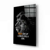 Lion Glass Wall Art