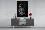 Lion Glass Wall Art