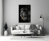 Lion Glass Wall Art