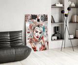 Harley Quinn Glass Wall Art