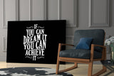 If You Can Dream Glass Wall Art