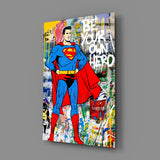 Superman Glass Wall Art