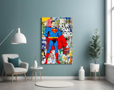 Superman Glass Wall Art