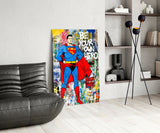 Superman Glass Wall Art