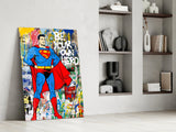 Superman Glass Wall Art