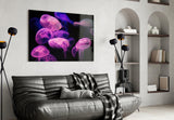 Jellyfish Glass Wall Art