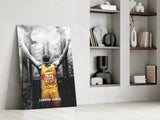 Lebron James Glass Wall Art