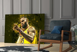 Lebron James Glass Wall Art