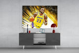 Lebron James Glass Wall Art