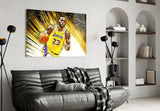 Lebron James Glass Wall Art