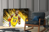 Lebron James Glass Wall Art