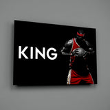 Lebron James Glass Wall Art