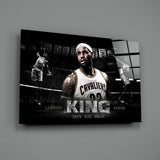 Lebron James Glass Wall Art