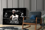 Lebron James Glass Wall Art