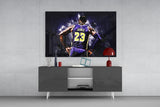 Lebron James Glass Wall Art