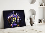 Lebron James Glass Wall Art