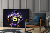 Lebron James Glass Wall Art