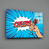 Cheers Glass Wall Art