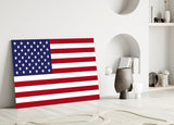 Flag of the United States Glass Wall Art