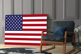 Flag of the United States Glass Wall Art