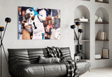 Cam Newton Glass Wall Art