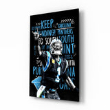 Luke Kuechly Glass Wall Art