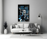 Luke Kuechly Glass Wall Art