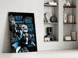 Luke Kuechly Glass Wall Art