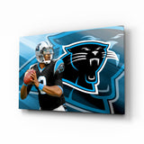 Carolina Panthers Glass Wall Art