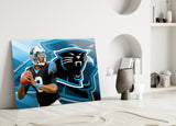 Carolina Panthers Glass Wall Art