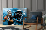 Carolina Panthers Glass Wall Art