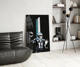 Carson Wentz Glass Wall Art