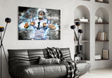 Cam Newton Glass Wall Art