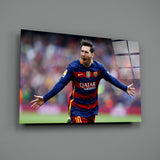 Messi Glass Wall Art