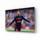 Messi Glass Wall Art