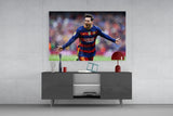 Messi Glass Wall Art