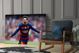 Messi Glass Wall Art