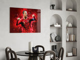 Christiano Ronaldo Glass Wall Art