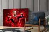 Christiano Ronaldo Glass Wall Art