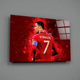 Christiano Ronaldo Glass Wall Art