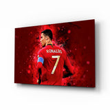 Christiano Ronaldo Glass Wall Art